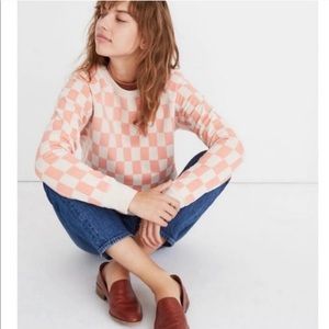NWOT Madewell Checkerboard Shrunken Sweats…
